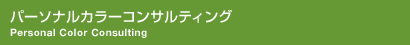 パーソナル カラーコンサルティング